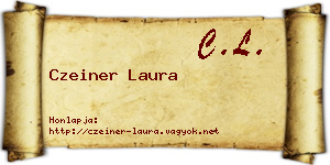 Czeiner Laura névjegykártya
